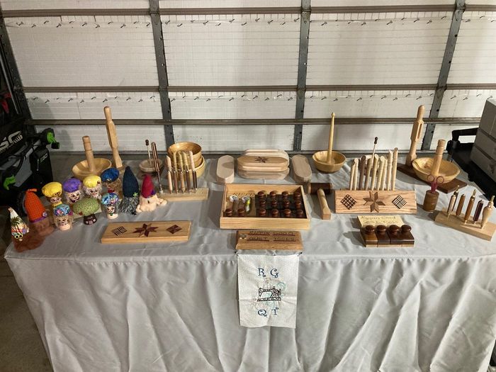 A table laid out with the full range of tools